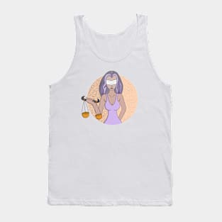 Libra and the Lady of Justice Tank Top